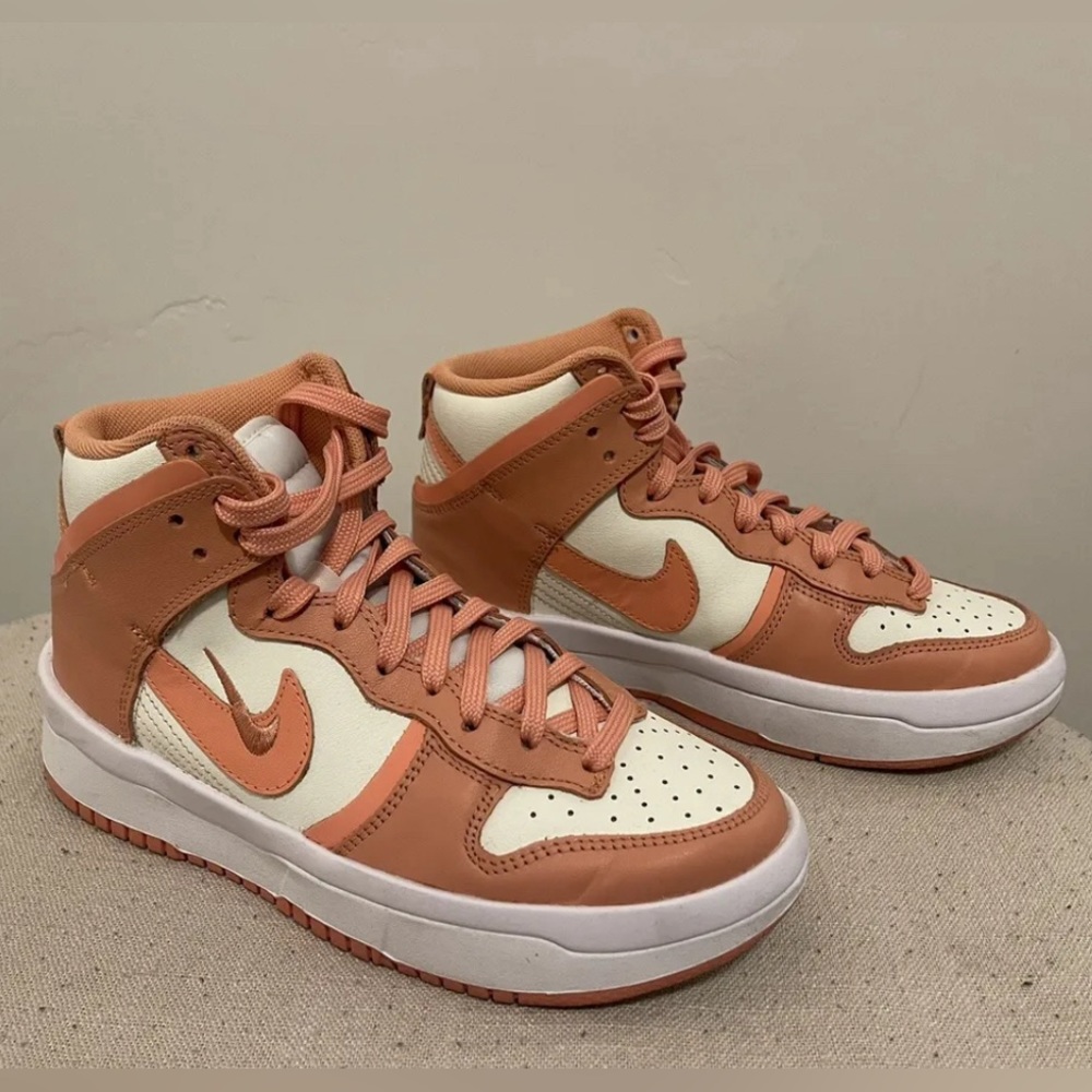 NIKE Dunk High Up Sail Light Madder Root / Crimson Bliss Women’s size 6